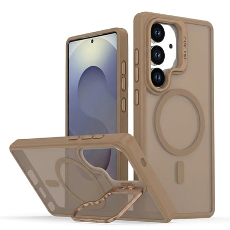Samsung Galaxy S24 Kılıf Armor Seri Magsafe Uyumlu Stand Özellikli Kamera Lensli Kapak