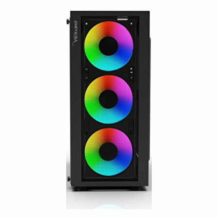 Inca Empousa EMG-15XN 650W USB 3.2 ARGB ATX Mid Tower Siyah Kasa