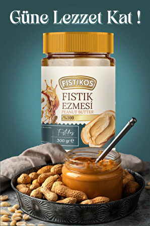 %100 Şekersiz Yer Fıstığı Ezmesi 300 G