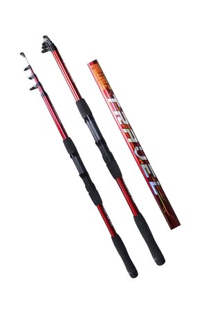 Travel 165cm 50-150gr Kırmızı Teleskopik Kamış