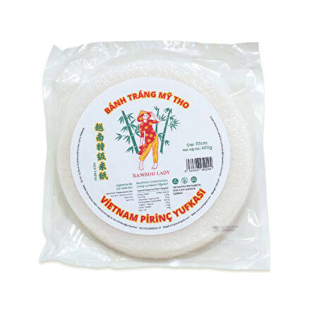 Bambu Lady Viyetnam Pirinç Yufkası - Rice Paper 400gr