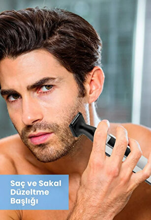 GoldMaster Alex Saç Sakal Düzeltme Ve Burun Kıl Alma Mini Erkek Kişisel Bakım Seti GM7165