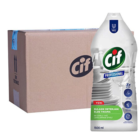 Cif U-pro Elde Bulaşık Deterjanı 1500ml 12 Adet
