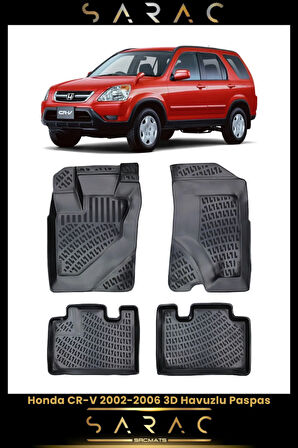 Honda Cr-v 2004 Model Araca Özel 3d Havuzlu Paspas