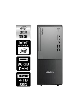 ThinkCentre Neo 50T G5 i3 13100 96GB 4TB SSD W11H Masaüstü Bilgisayar & PER4 USB Bellek