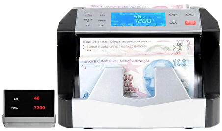 Sigma SC8520B Karışık Para Sayma Makinesi - TL Karışık, Euro ve Usd Adet Sayım - Sahte Para Yakalama - Müşteri Ekranı