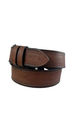 Fossil Taba Suni Deri 4,5 cm Erkek Kemeri 105
