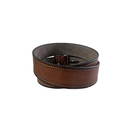 Fossil Taba Suni Deri 4,5 cm Erkek Kemeri 105