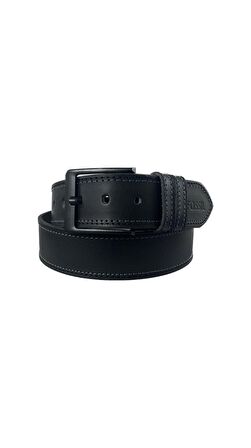 Fossil Siyah Suni Deri 4,5 cm Erkek Kemeri 120