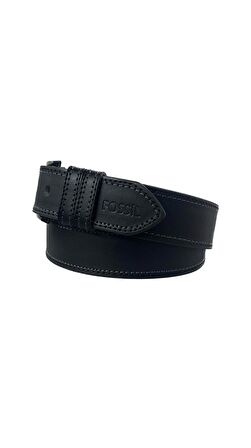 Fossil Siyah Suni Deri 4,5 cm Erkek Kemeri 105