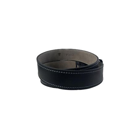 Fossil Siyah Suni Deri 4,5 cm Erkek Kemeri 110