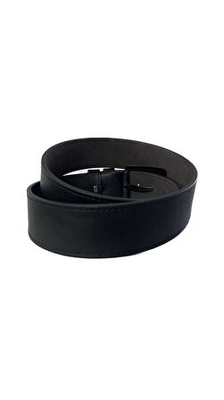 Fossil Suni Deri Siyah 4,5 cm Erkek Kemeri -110 Cm