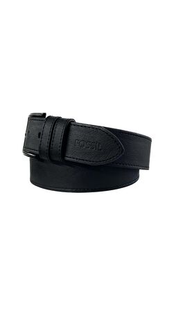 Fossil Suni Deri Siyah 4,5 cm Erkek Kemeri -120 Cm