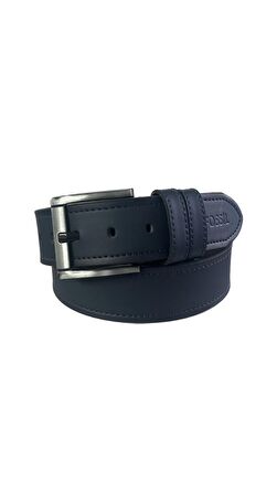 Fossil Lacivert Suni Deri 4,5 cm Erkek Kemeri -120 Cm