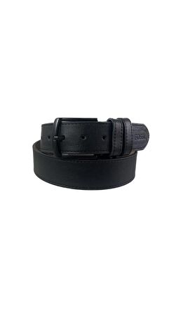 Fossil Siyah Suni Deri 4 cm Erkek Kemeri-115 Cm
