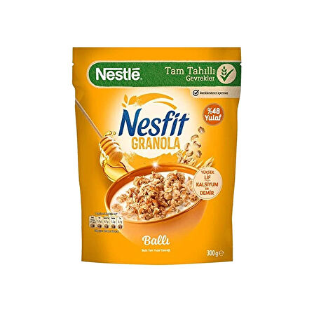 Nestle Nesfit Granola Ballı ve Kabak Çekirdekli Turna Yemişli 300 gr 2 li Paket