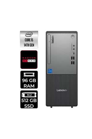 ThinkCentre Neo 50T G5 i5 14400 96GB 512GB SSD RX550/4GB FDOS Masaüstü Bilgisayar