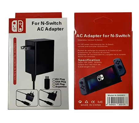 Nintendo Switch Adaptör Tr Uyumlu