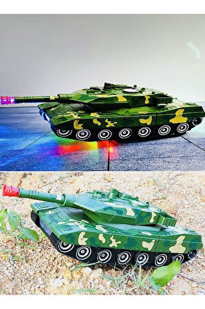 Otomatik Derformasyon 2’si Bir Arada Çarpma Fonksiyonlu Dönüşen Tank Robot Oyuncak