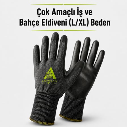 İş Ve Bahçe Eldiveni Çok Amaçlı Kaymaz Dayanıklı Nefes Alabilir Gri 1 Çift