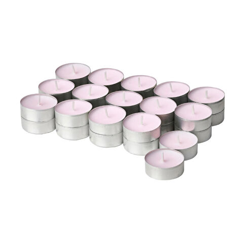 Pembe Tealight Mum 100  Adet