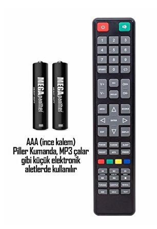 İnce Kalem Pil 4lü AAA R03 Kumanda Pili Zn-C 1.5V