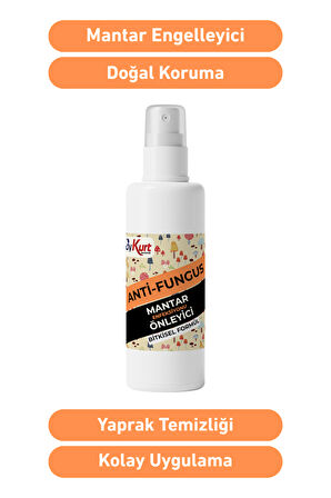 ByKurt Anti Fungus 200 ML  Orkide ve Yeşil Bitkiler İçin Bitkisel Mantar Önleyici Sprey