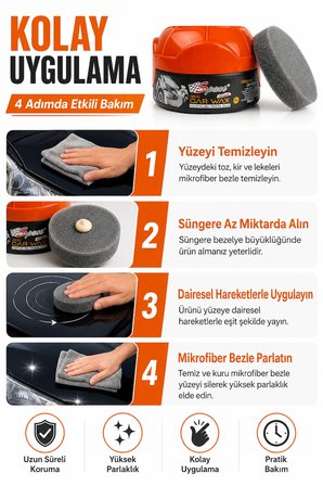 Araba Çizik Giderici Pasta Cila Çizik Alıcı Carnauba Oto Araç Parlatıcı Pasta Cila Oto Bakım