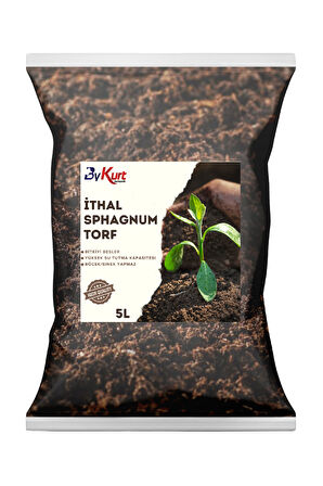 ByKurt 5L Premium Bitki Toprağı İthal Sphagnum TS1 Torf Sinek Böcek Yapmaz Toprak