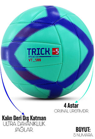 Voleybol Topu VT500 Trick No:5  Yumuşak Doku Semi-Pro İç-Dış Mekan Soft Touch 270 g