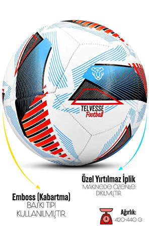 League Ball Pompa Hediyeli No:5 Futbol Topu Halı Saha Sert Zemine Uygun Dayanıklı PVC