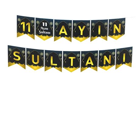 190 cm 11 Ayın Sultanı Banner - Ramazan Banner - Hoşgeldin Ramazan Banner Ramazan Süsleri