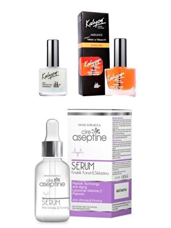 Kalyon Tırnak Sertleştirici Tırnak Bakım Yağı Cire Aseptine KırışıklıkKarşıtı&Sıkılaştırıcı Serum 30Ml