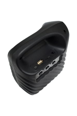 Işıklı 4" Taşınabilir Bluetooth Hoparlör El Fenerli FM Radyo
