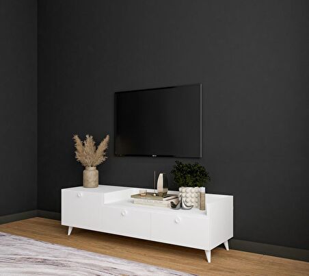 Conceptiva Easy TV Sehpası 140 Cm 3 Kapaklı Tv Ünitesi