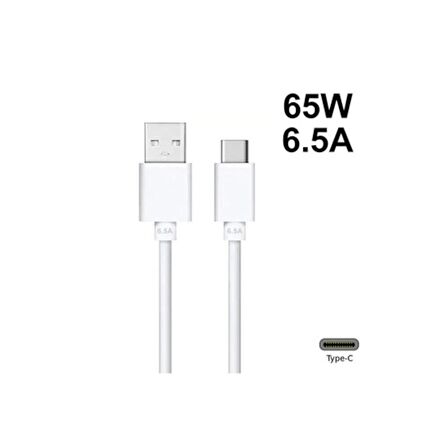Oppo Vooc Type-C Şarj Ve Data Kablosu 65W 6.5A Realme Superdart (549388816)