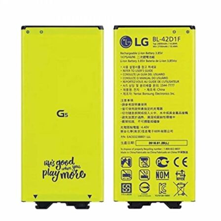 Lg G5 Batarya Pil Bl-42D1F 2800 Mah İthal Servis
