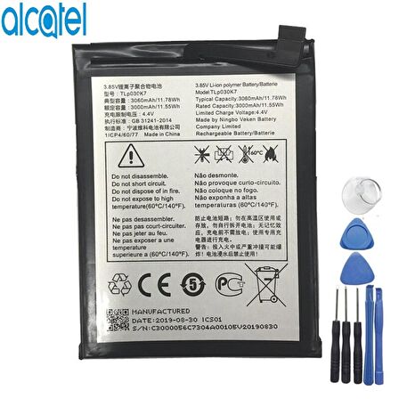 Alcatel 1S Pil Batarya 5024D ve Tamir Seti Tlp030K7