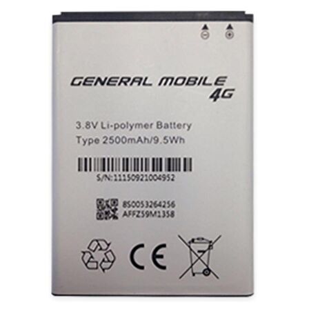 General Mobile Discovery 4G Pil Batarya 4G Dual-5G