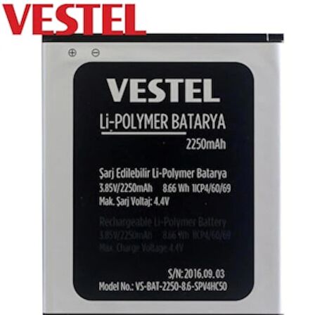 Vestel Venüs V3 5010 Pil Batarya 2250 Mah İthal
