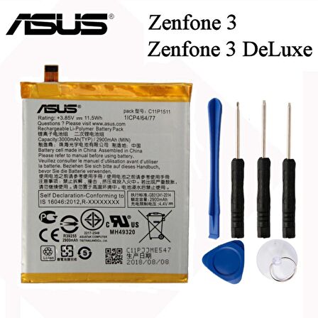 Asus Zenfone 3 Ze552Kl Z012Da Pil Batarya ve Tamir Seti C11P1511