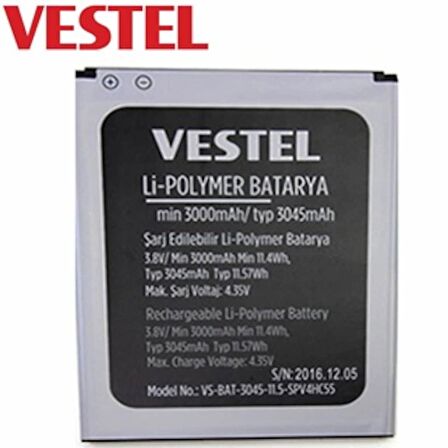 Vestel Venüs V3 5580 Pil Batarya 3000 Mah İthal