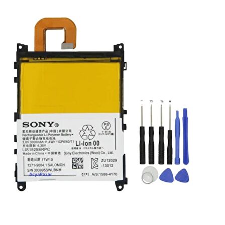 Sony Xperıa Z1 Pil Batarya L39H Lıs1525Erpc ve Tamir Seti