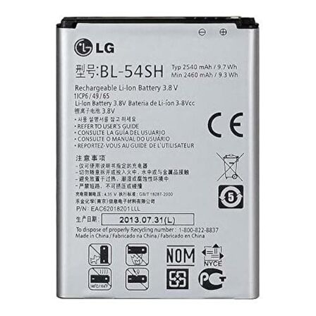 Lg G3 Beat / Lg Aka /Lg L80 / Lg Magna Pil Batarya Bl-54Sh