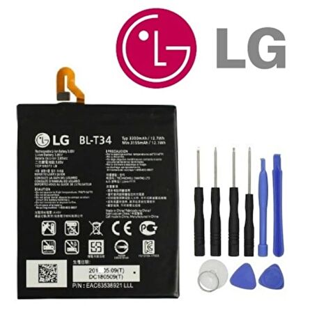 Lg V30 Plus Pil Batarya Bl-T34 Batarya Pil ve Tamir Seti