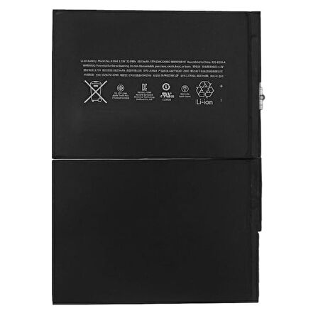 Axya Apple Uyumlu ipad 5 Air Pil Batarya A1484 8827 Mah