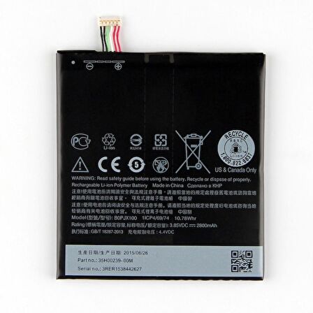 Htc Desire 830 / E9 / E9+ Pil Batarya B0Pjx100 ve Tamir Seti