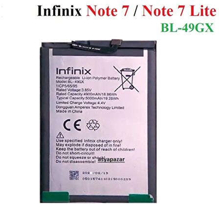 Infinix Note 7-Note 7 Lite Pil Batarya Bl-49Gx İnfinix X690