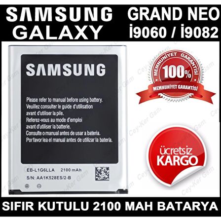 Samsung İ9082 Galaxy Grand Duos Batarya Eb535163Lu
