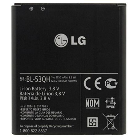Lg Optimus L9 Pil Batarya P769 Bl-53Qh